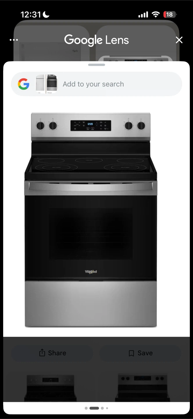 Whirlpool 30-inch Freestanding Electric Range