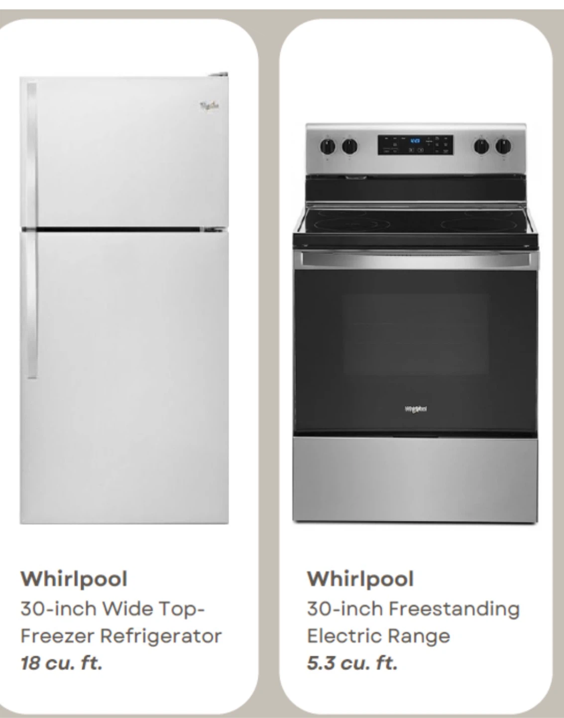 Whirlpool 30-inch Freestanding Electric Range - photo 2