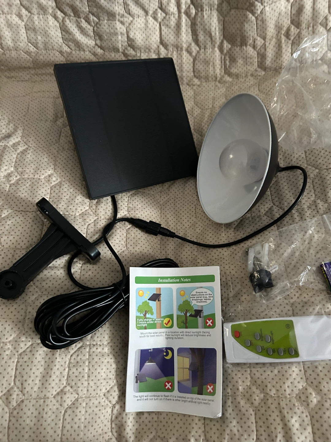 New-Intelamp Solar Pendant Light