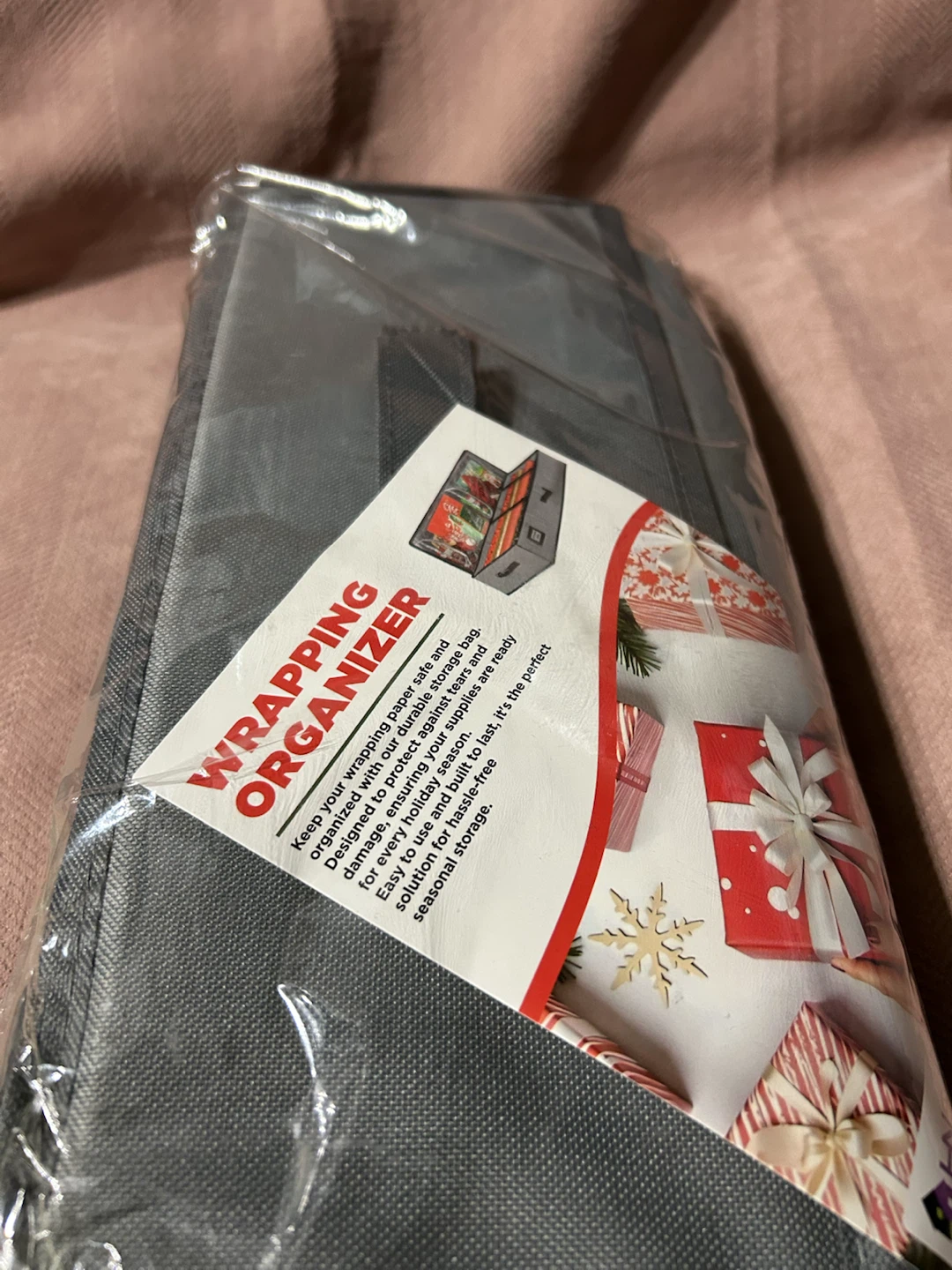 New-HNS Grey Wrapping Paper Organizer Bag - photo 3