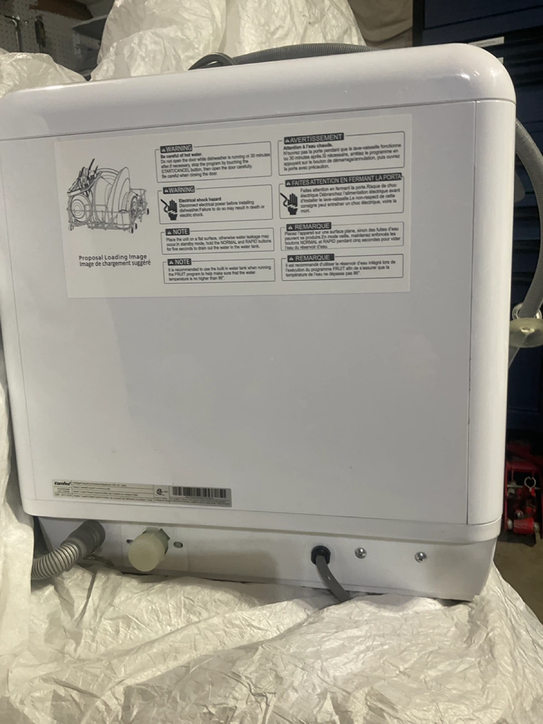 Comfee Countertop Dishwasher CDC17P0AWW White - photo 5