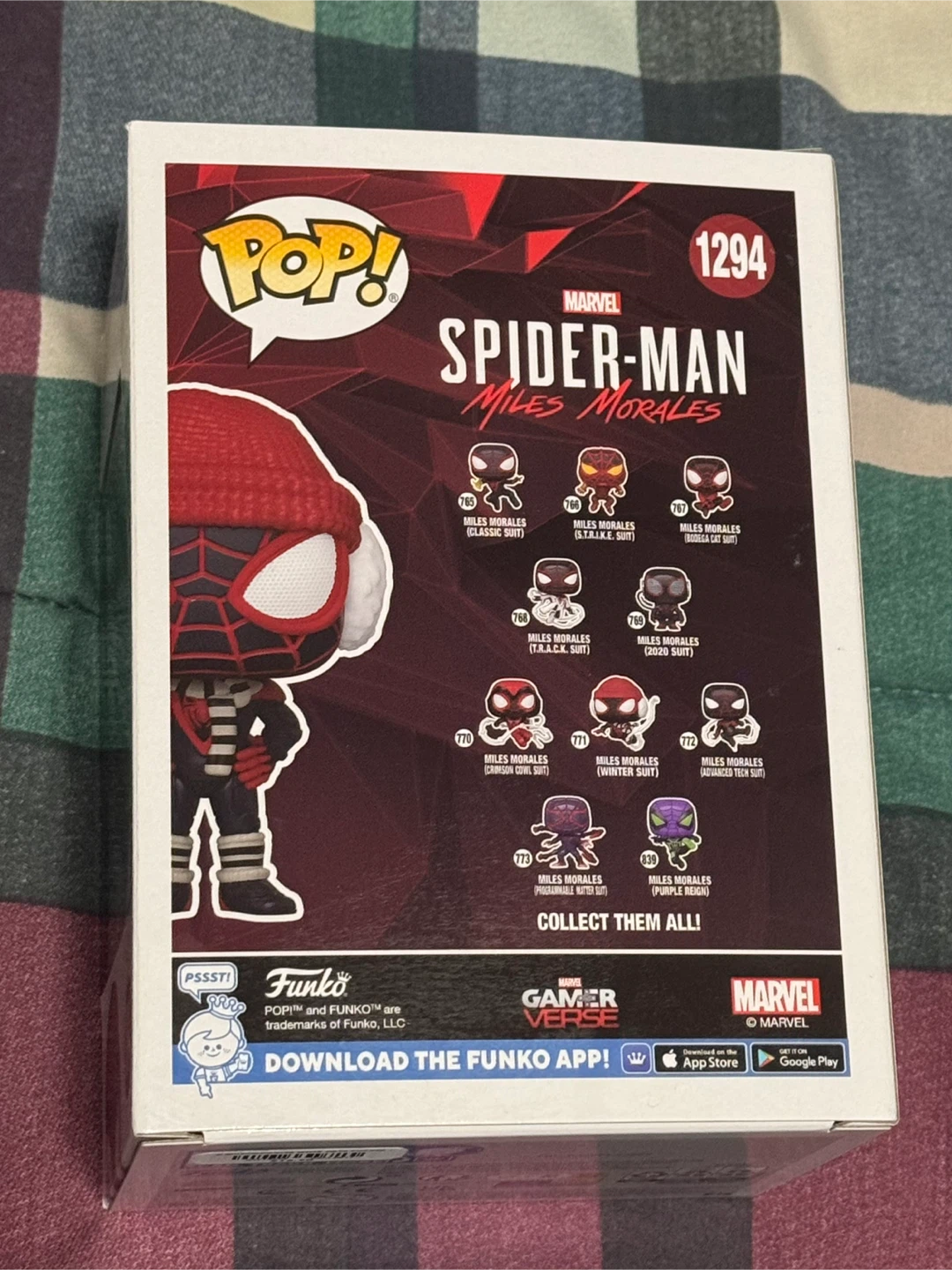 Funko Pop Marvel Miles Morales Winter Suit 1294 - photo 2