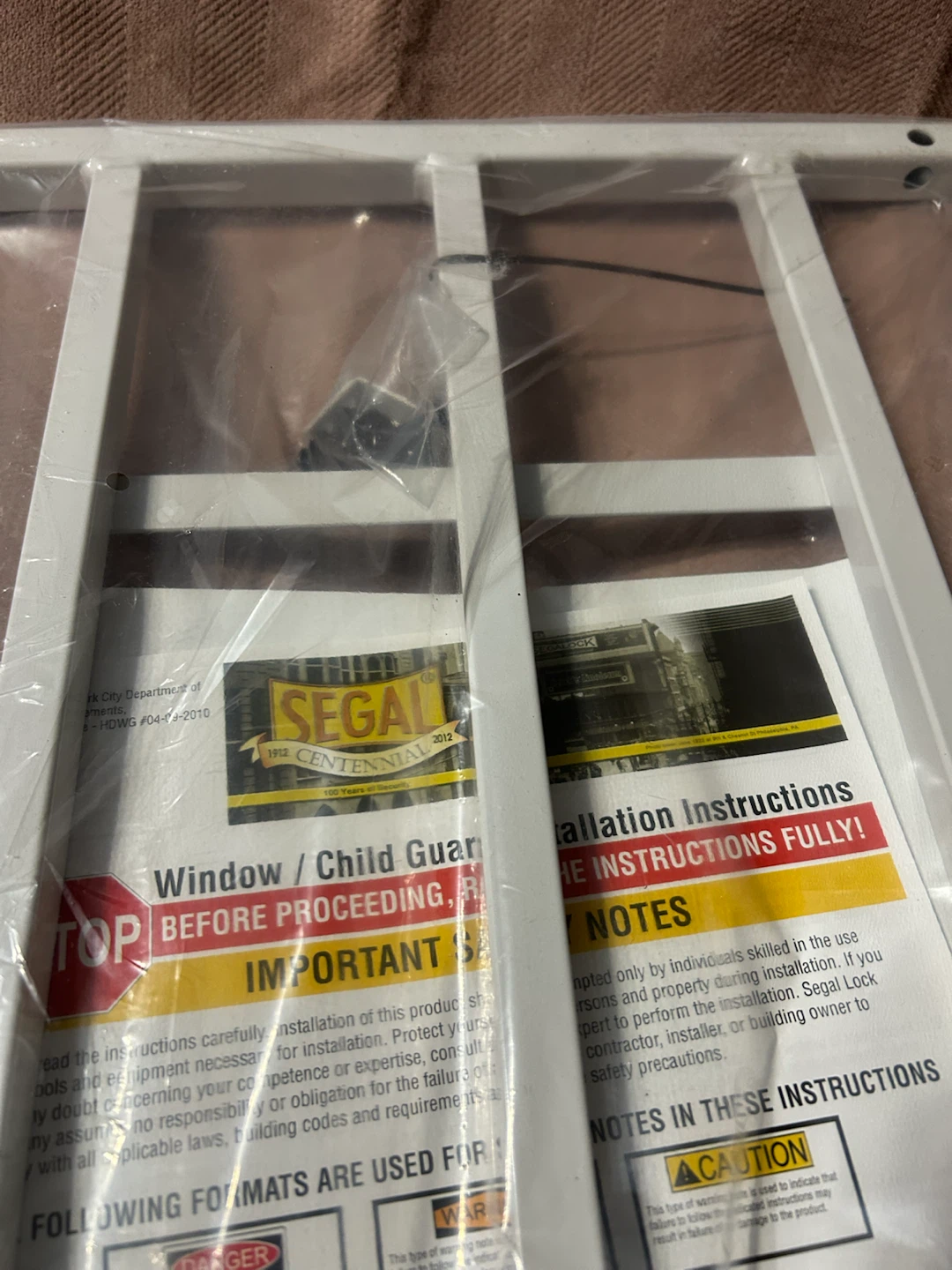 New-Segal Child Fall Prevention Window Guard