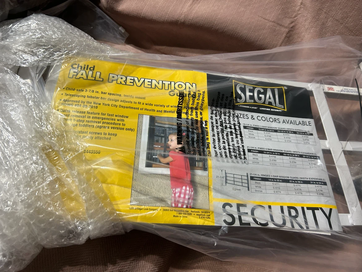 New-Segal Child Fall Prevention Window Guard - photo 3