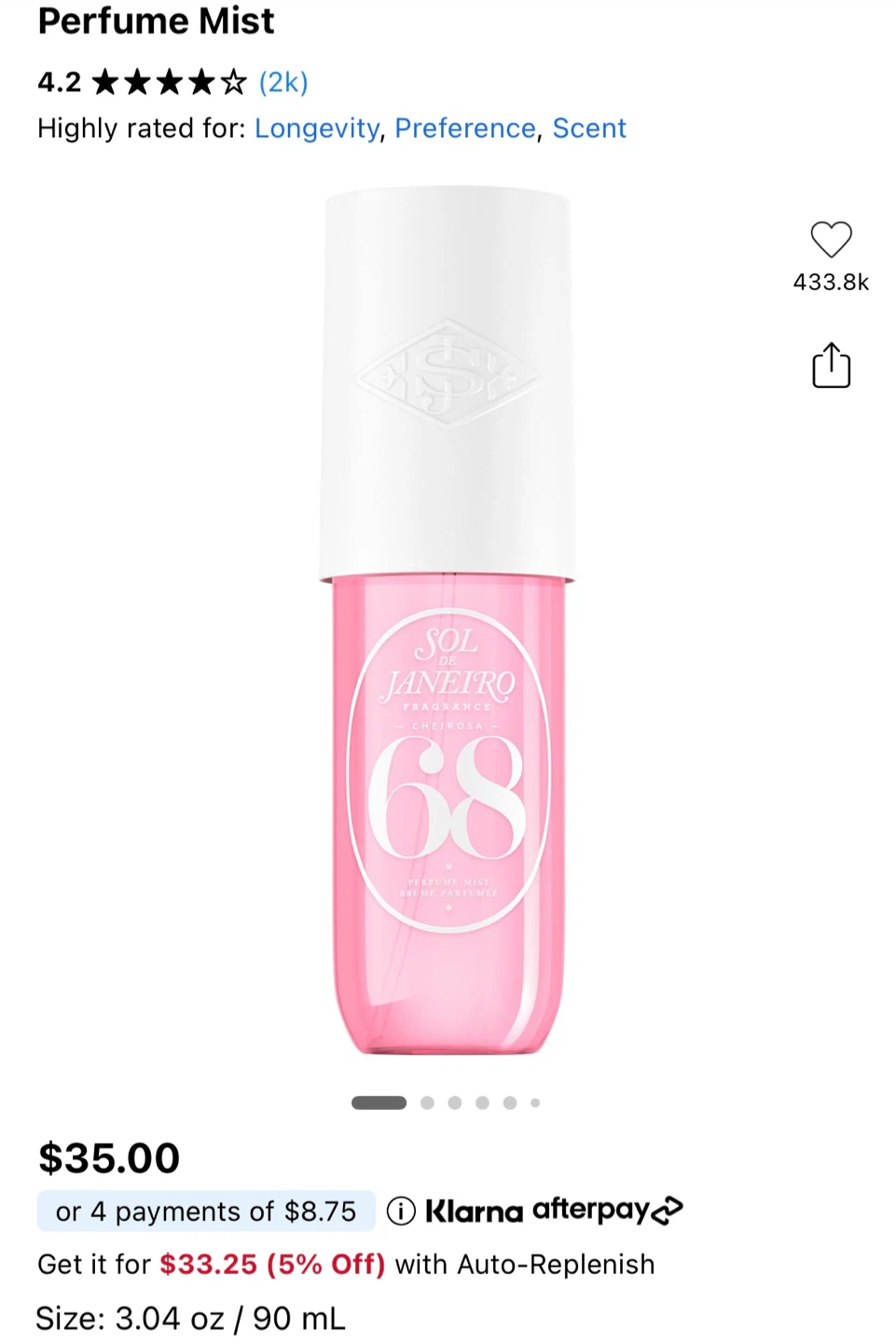 Sol de Janeiro Cheirosa 68 Perfume Mist 240ml - photo 2