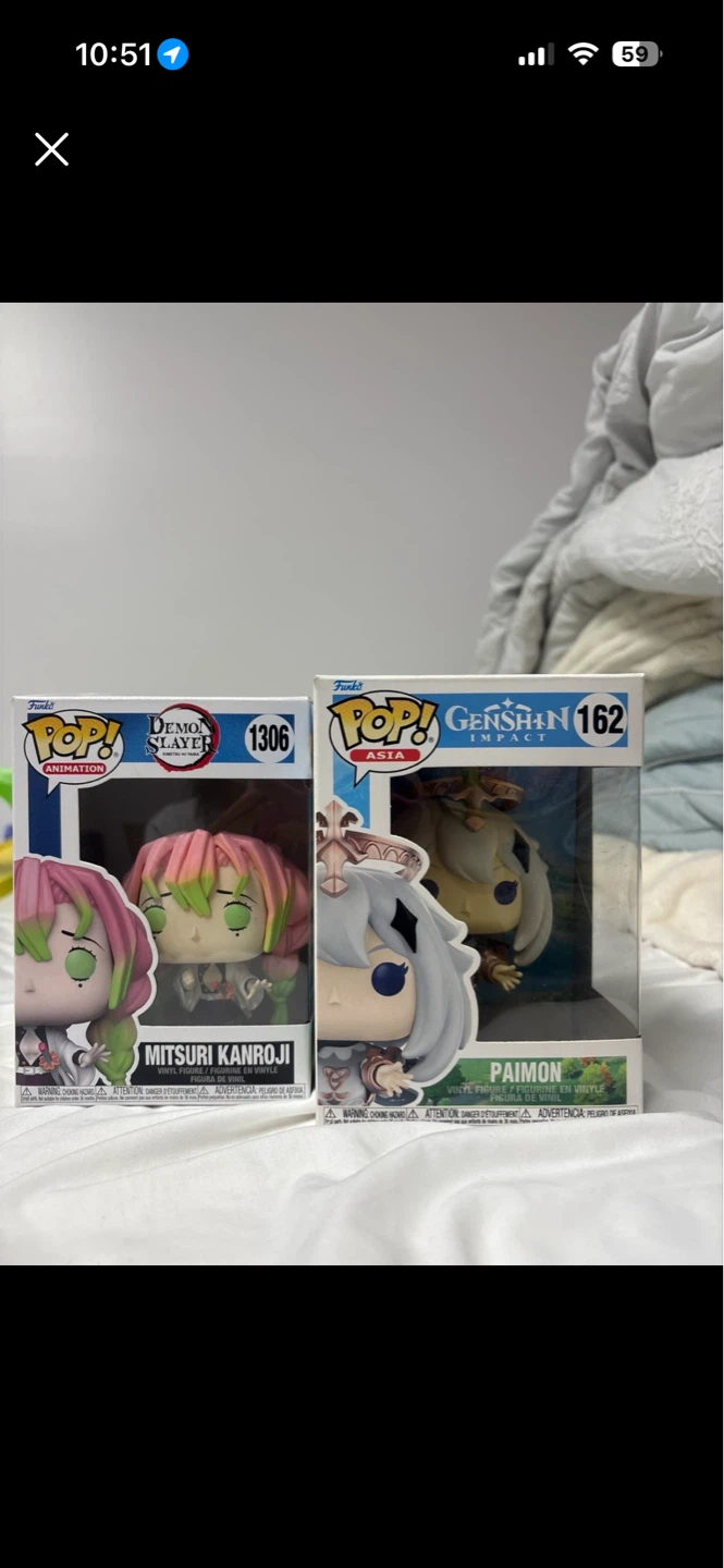 Funko Pop! Demon Slayer  #1306 & Genshin Impact Paimon #162