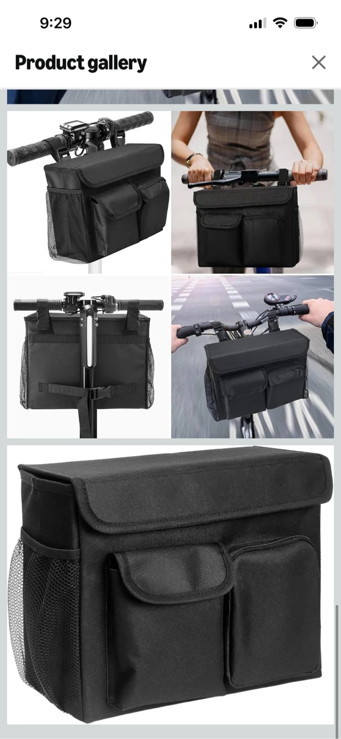 New-Electric Mobility Scooter Organizer Bag in Black - photo 5
