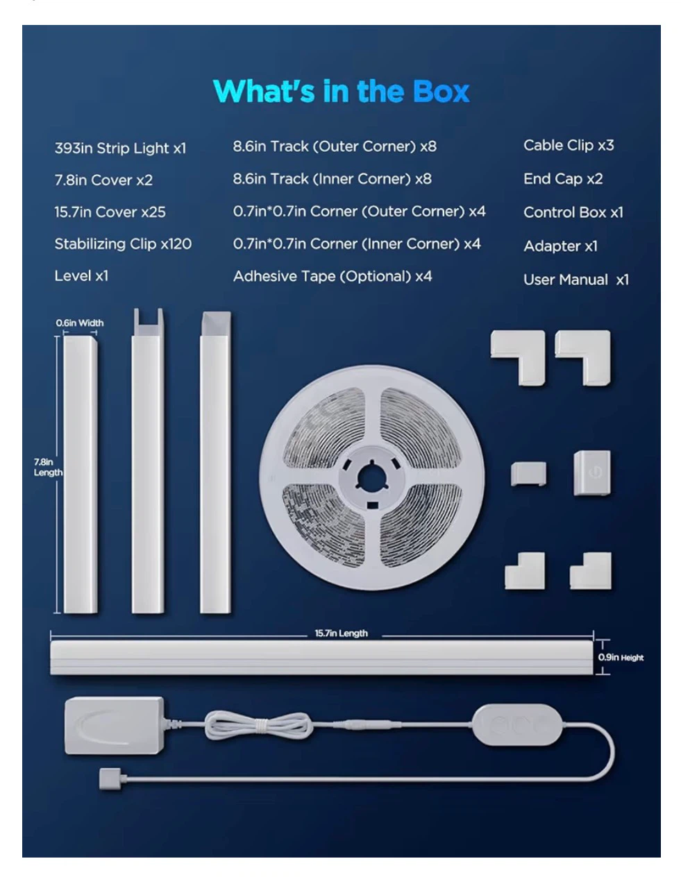 Govee RGBIC LED Strip Lights 16.4ft with Covers - photo 3