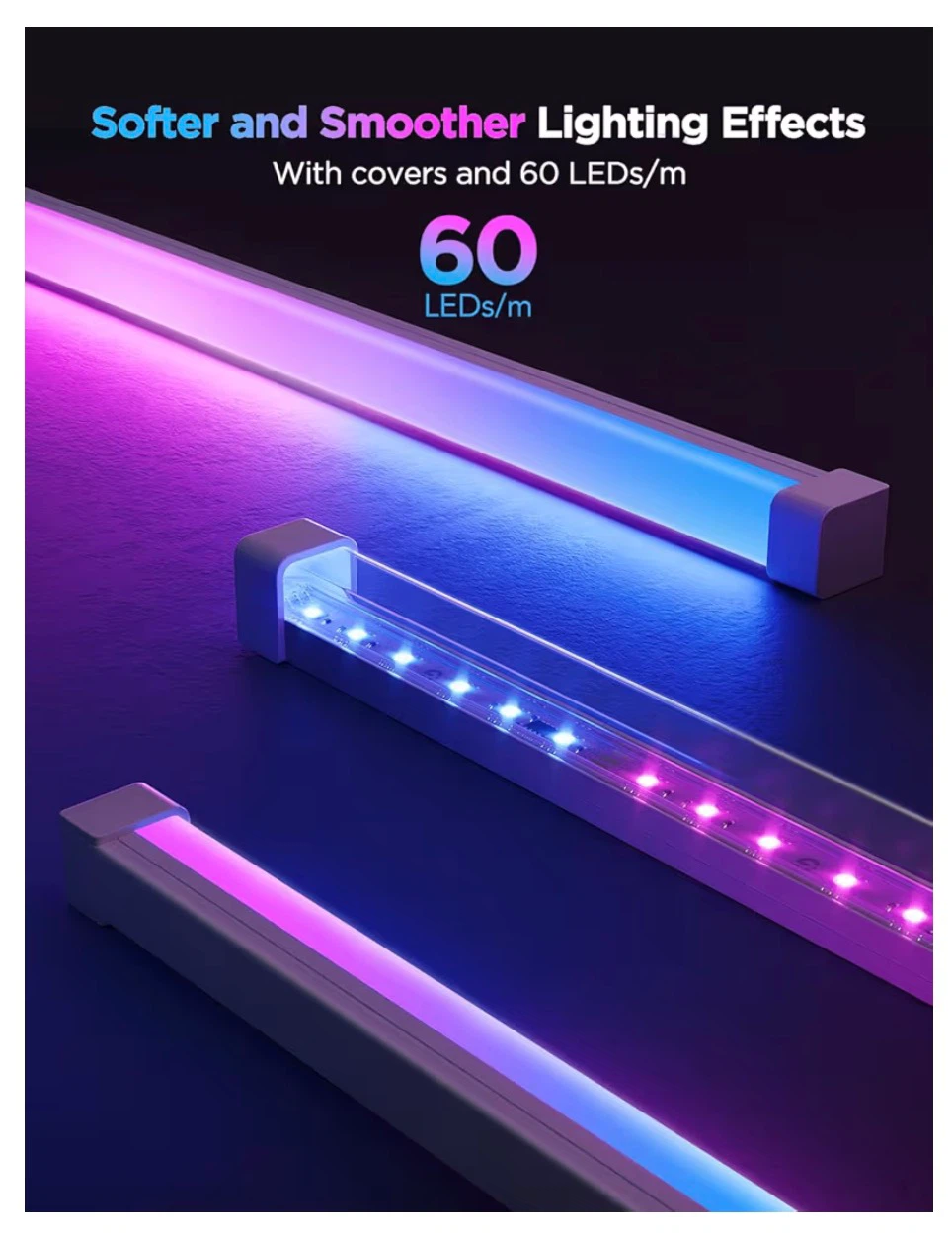 Govee RGBIC LED Strip Lights 16.4ft with Covers - photo 5