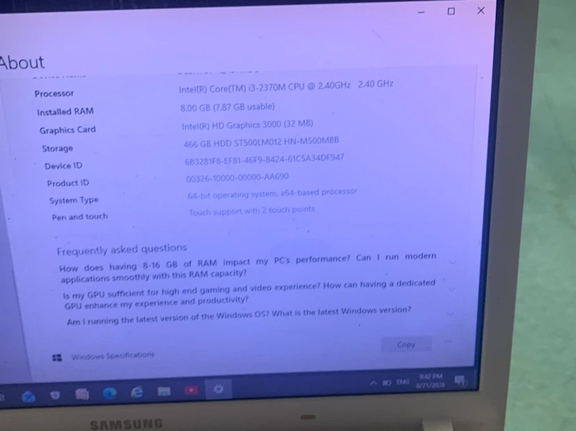 Samsung Laptop with Intel Core i3 Processor - photo 4