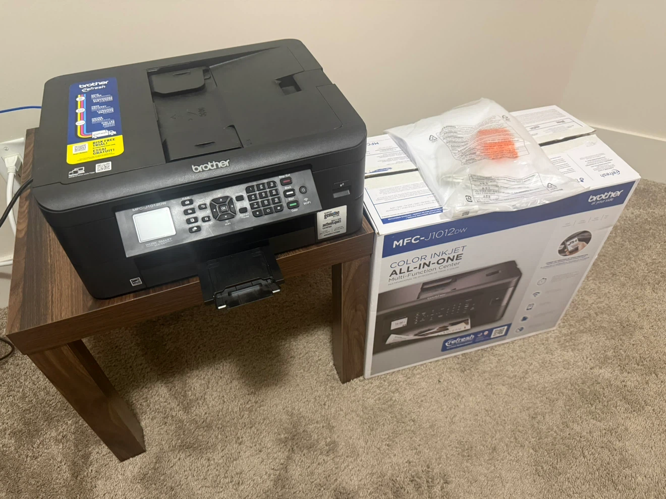 Brother MFC-J1012DW Color Inkjet All-In-One Printer