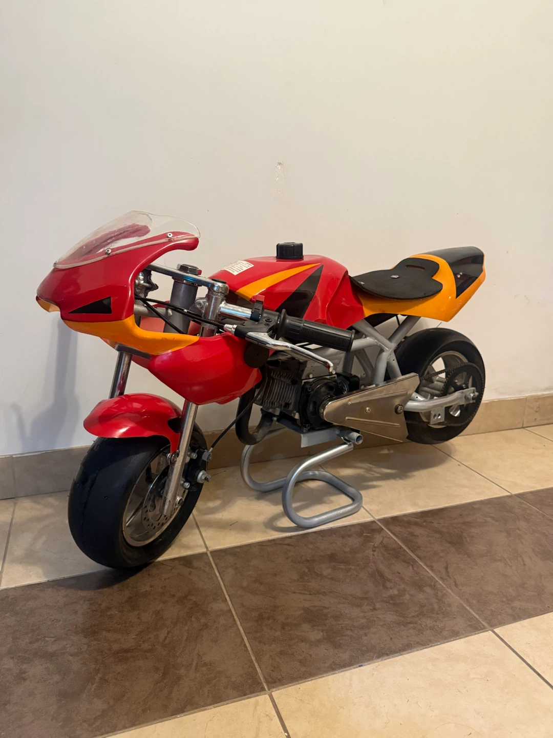 Red and Yellow Pocket Bike