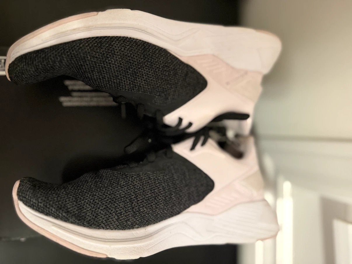 Puma black and pink mesh running shoes - photo 4