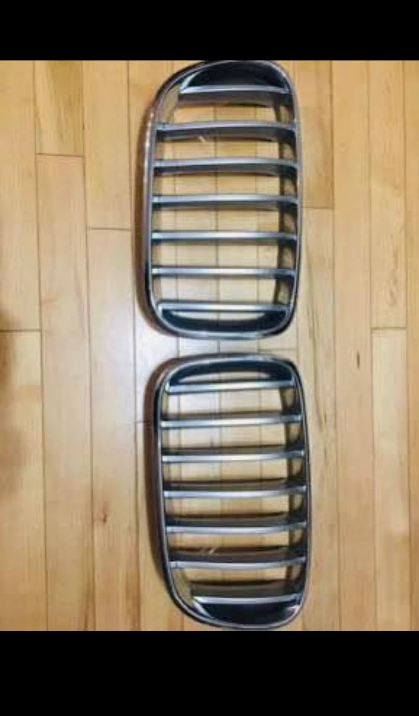 Chrome Kidney Grille Set for BMW X3 - photo 2