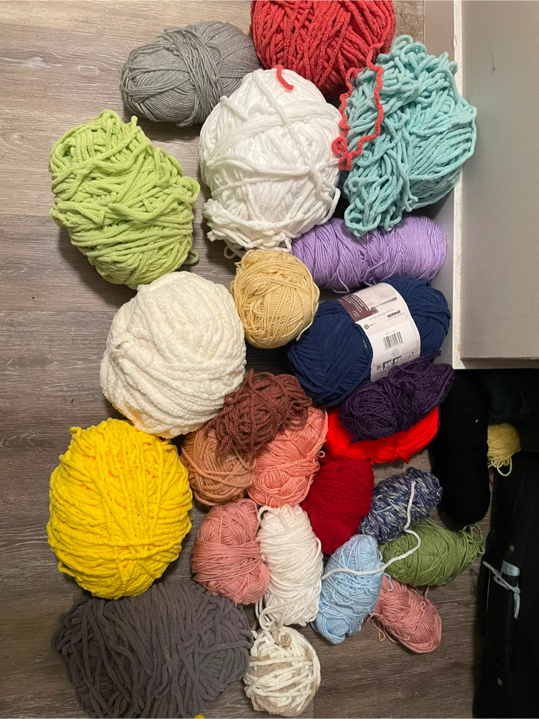 Yarn and crochet set
