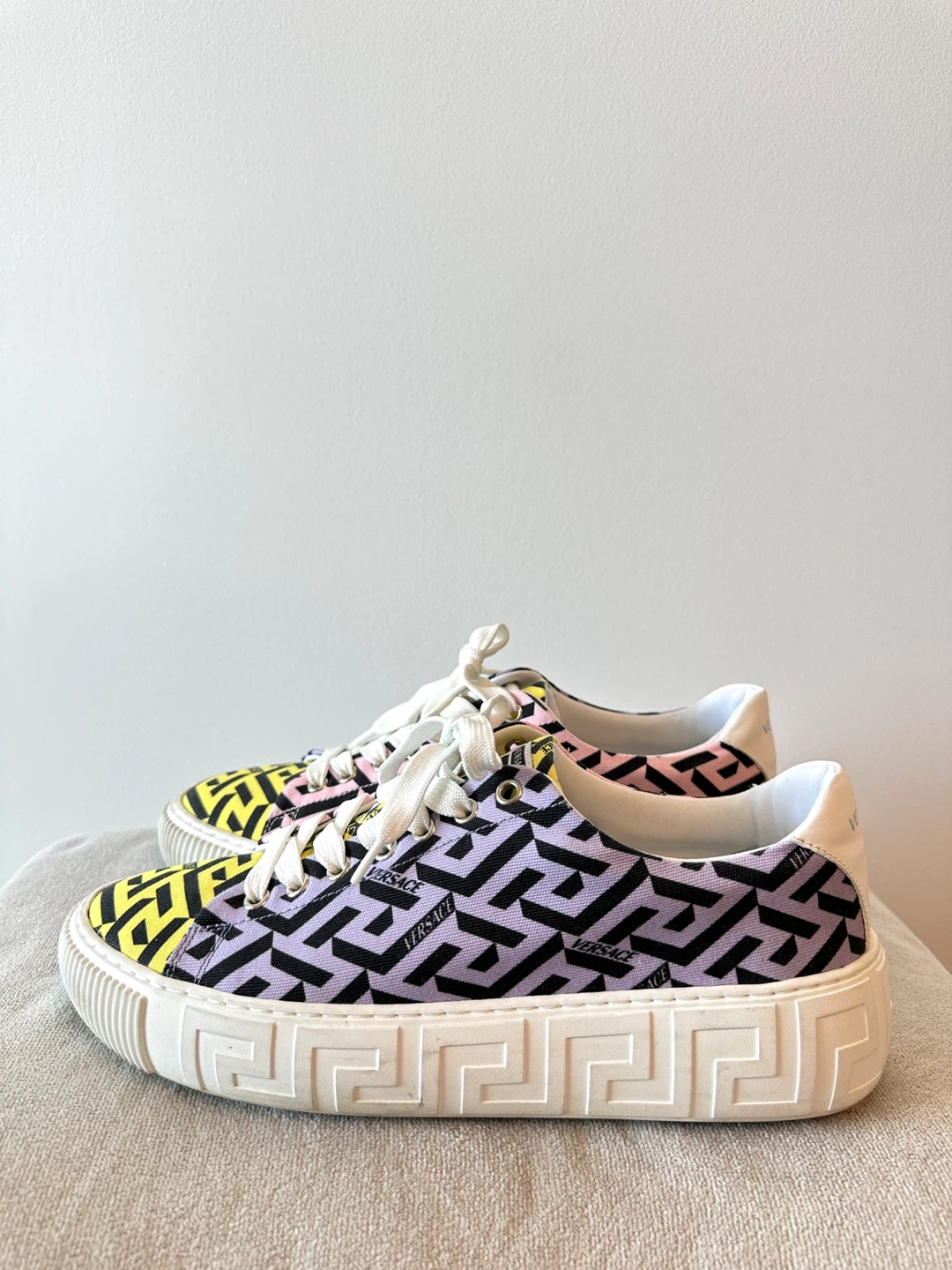 Versace La Greca Coated Canvas Sneakers-Size 41(28cm) - photo 2