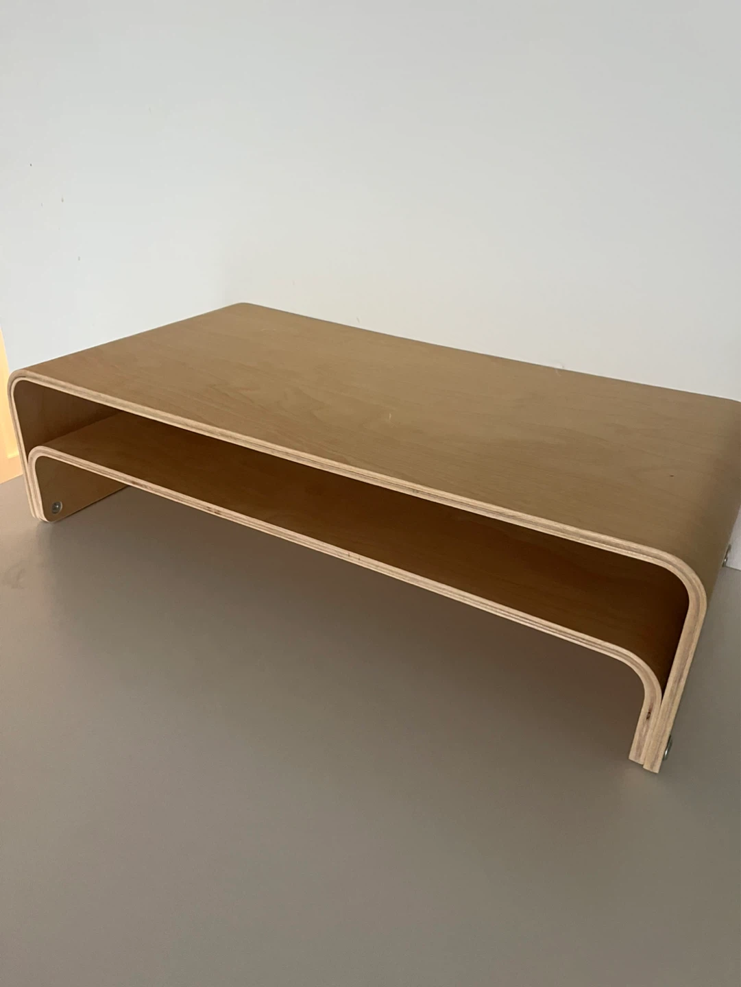 Wooden Monitor Riser Shelf