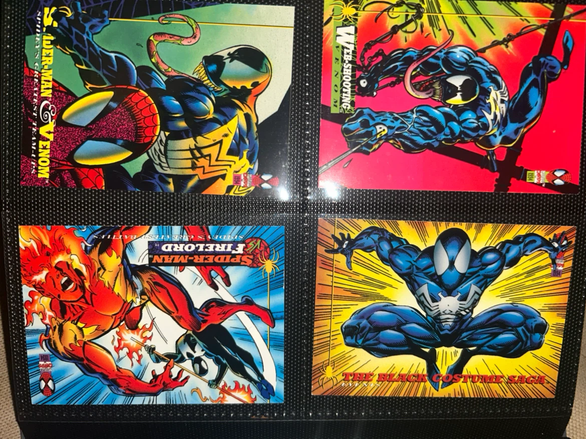 Spider-Man and Batman Binder Lot Cards