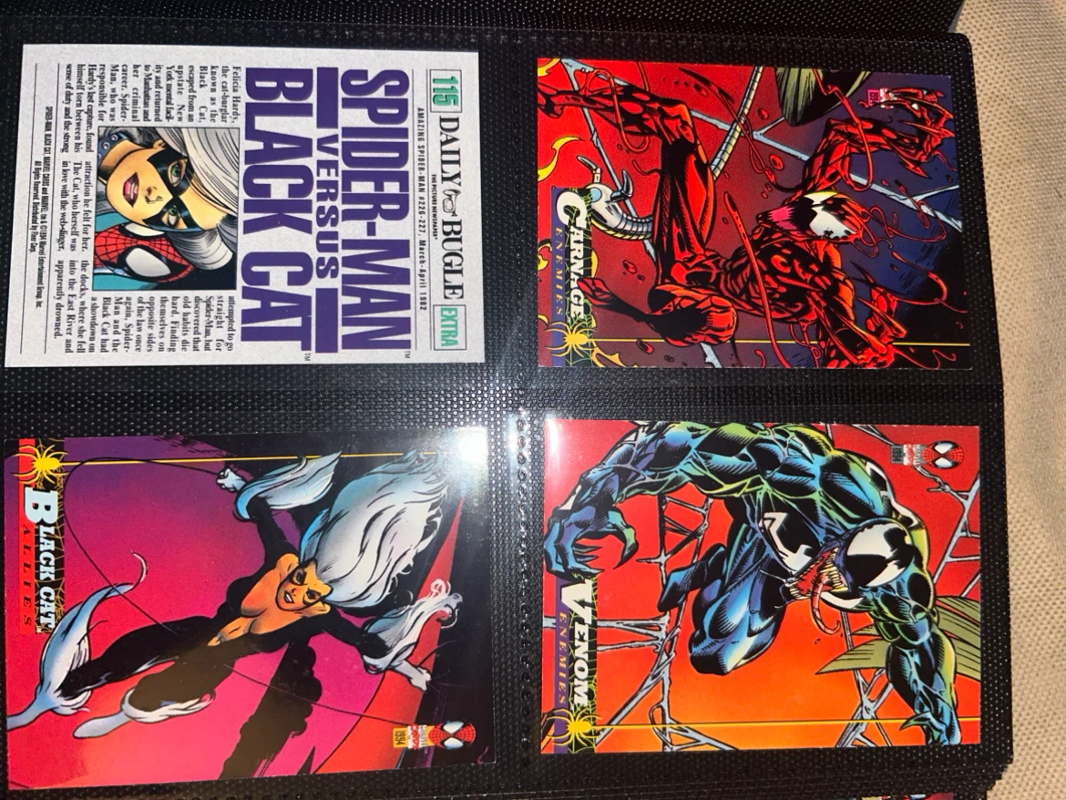 Spider-Man and Batman Binder Lot Cards - photo 2