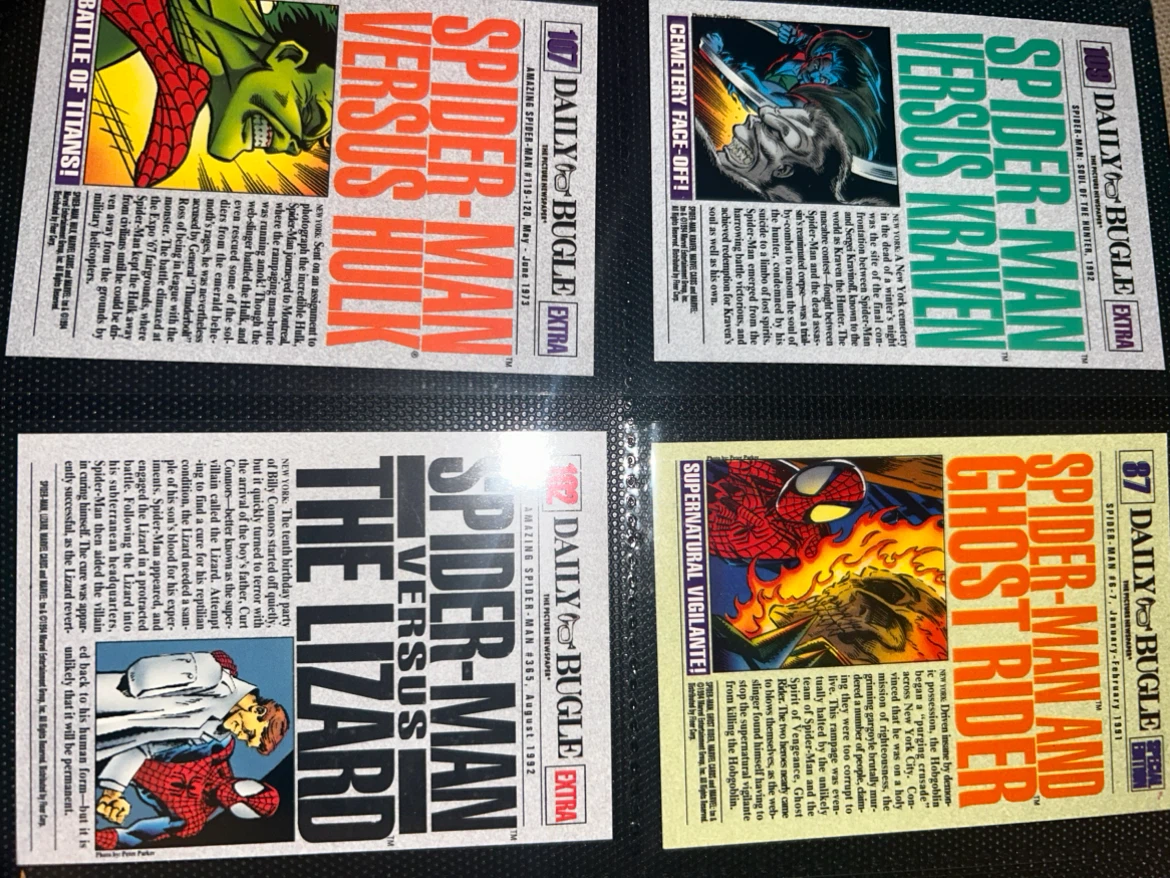 Spider-Man and Batman Binder Lot Cards - photo 5