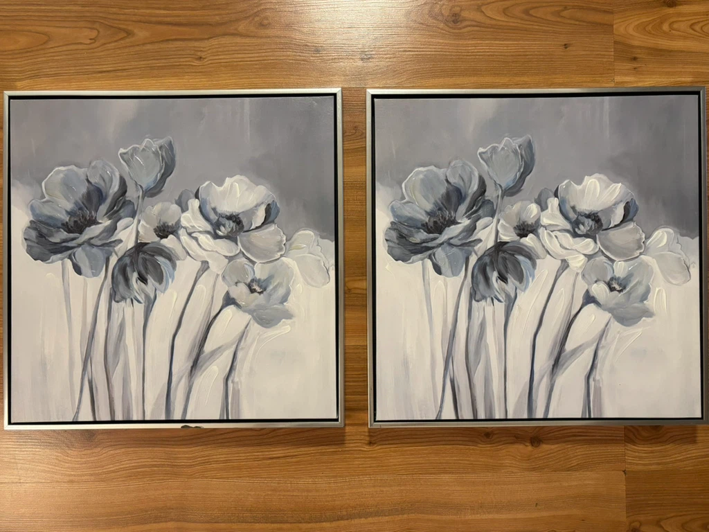 Set of 2 Floral Wall Art