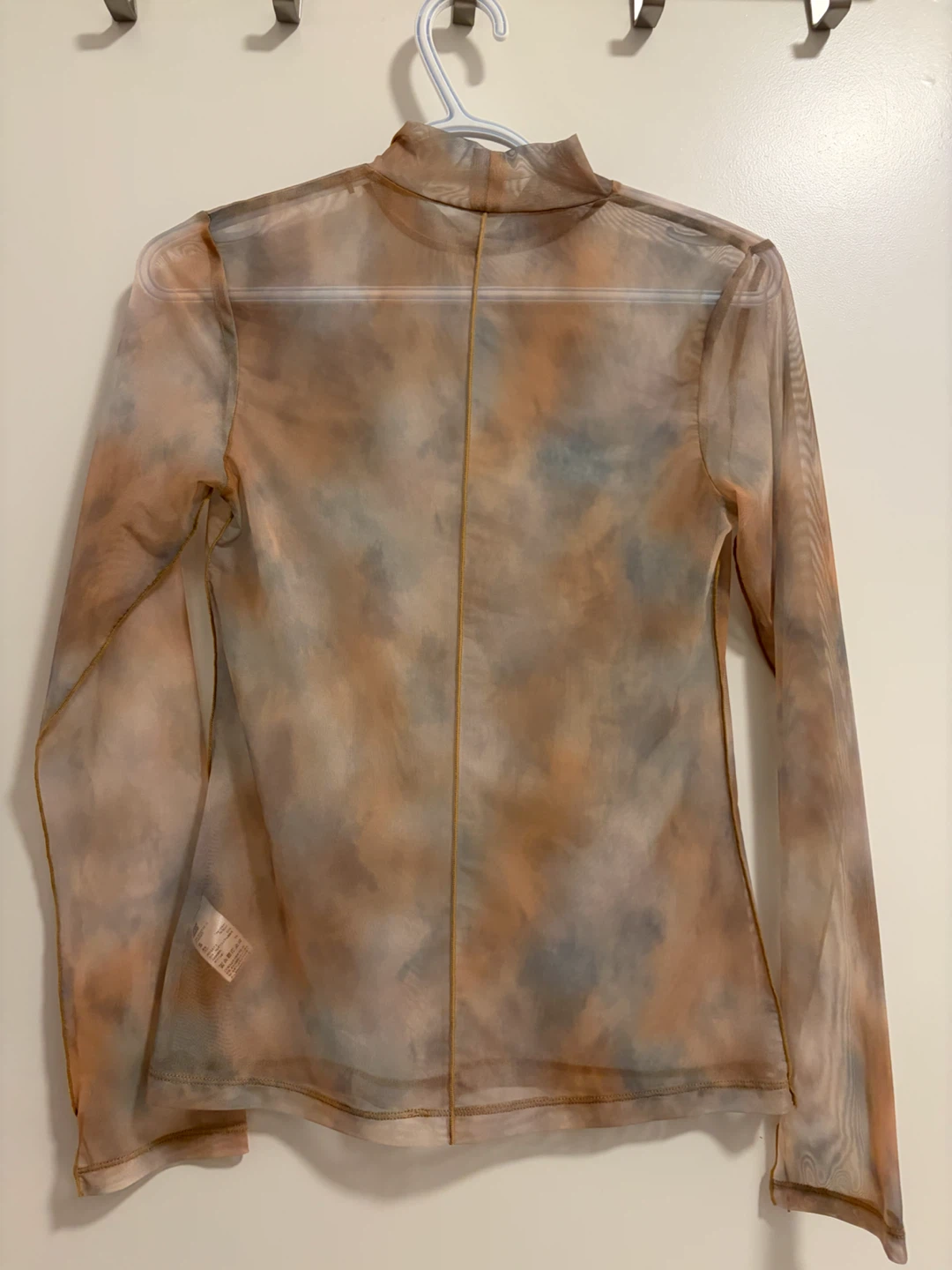 GU / Mesh Turtleneck Top - Size S - photo 2