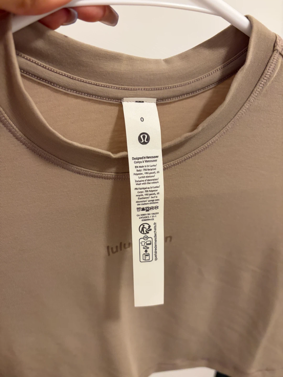 Lululemon / Cropped Long Sleeve Top Size 0 - photo 3