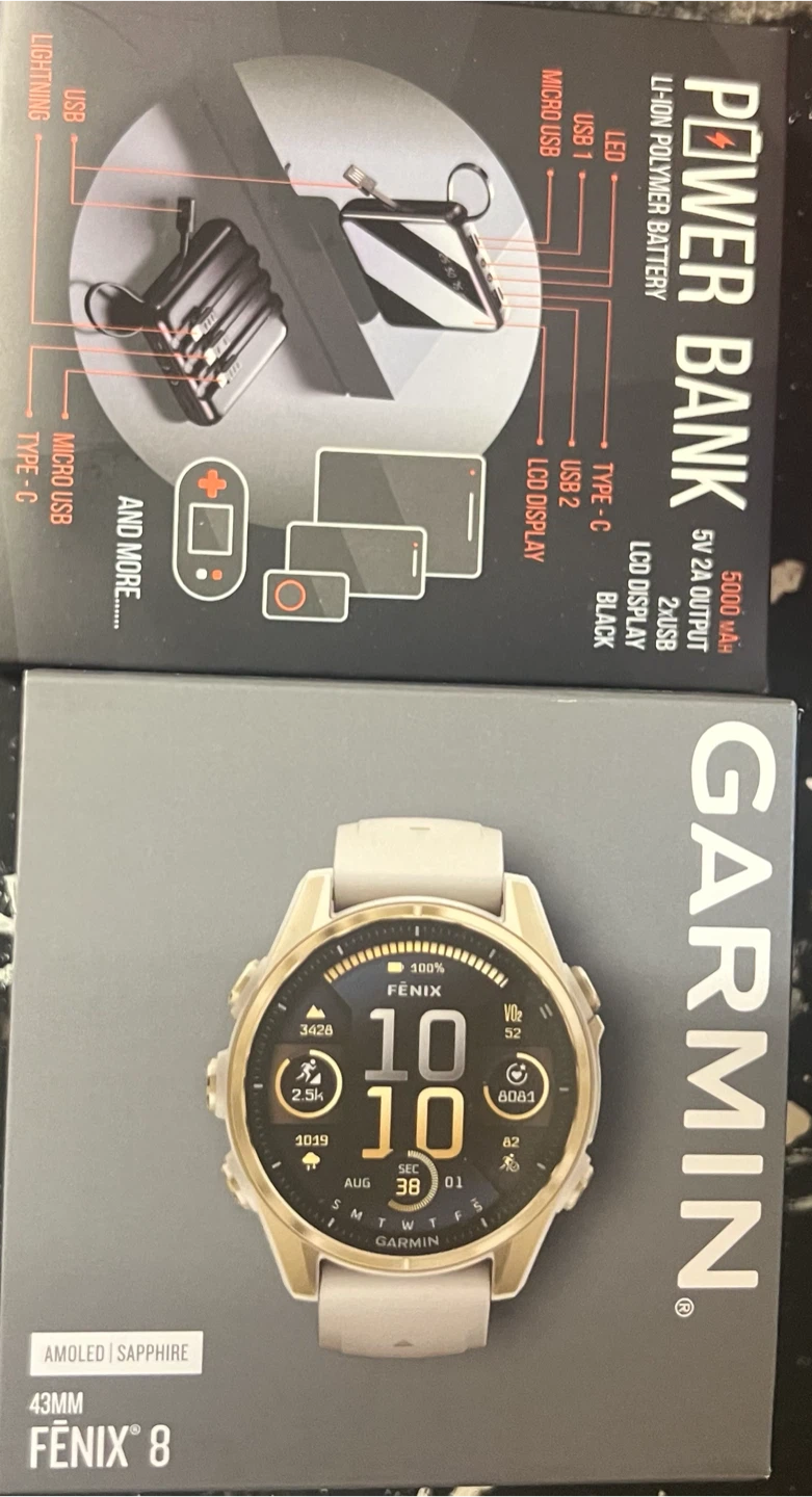Garmin Fenix 8 Smartwatch 43mm AMOLED Sapphire