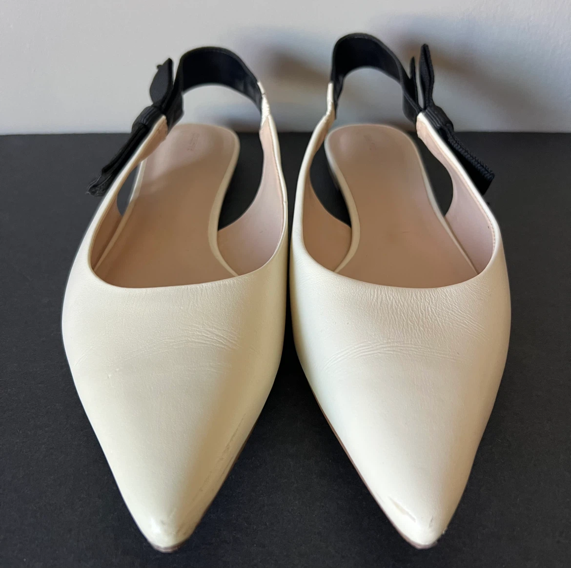 Maeve Cream Pointed Toe Slingback Flats - photo 2
