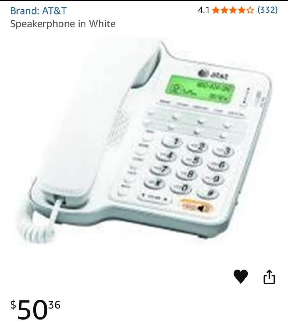Brand new AT&T Corded Speakerphone with Caller ID - photo 3