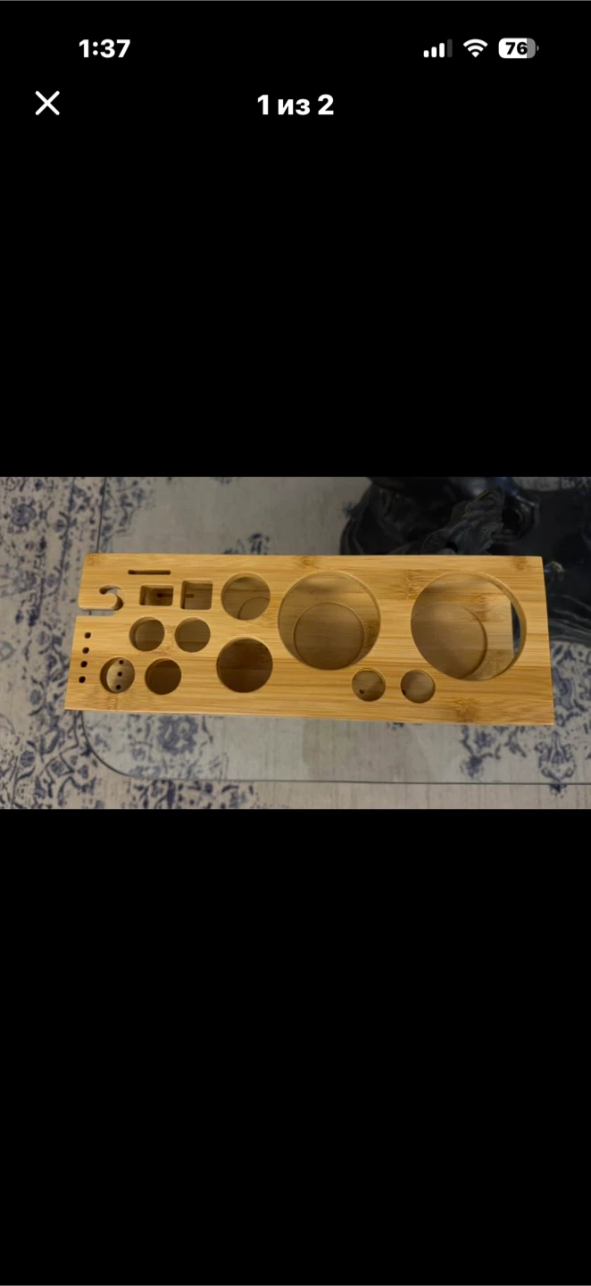 NEW Wooden Desk Organizer Holder