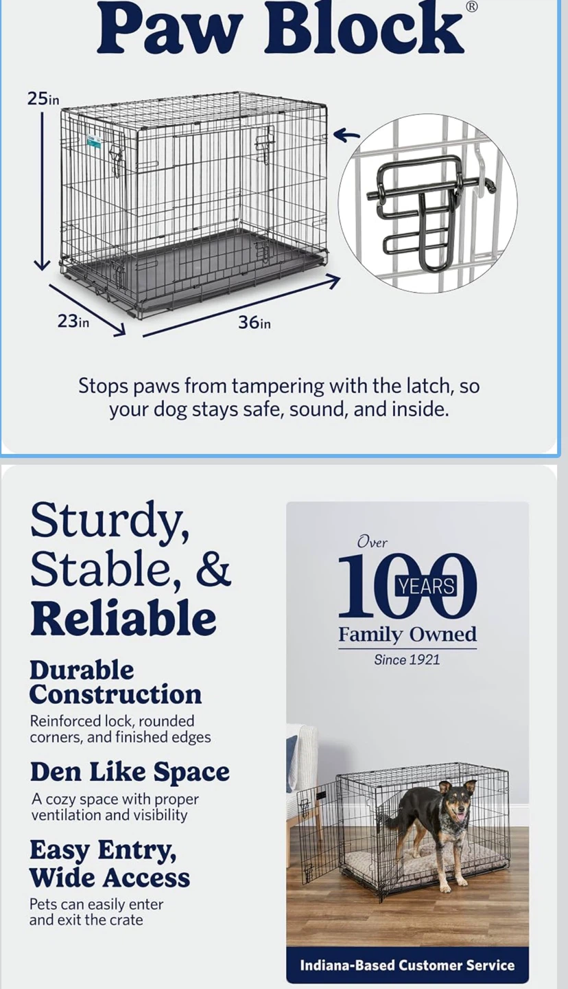 Paw Block Dog Crate