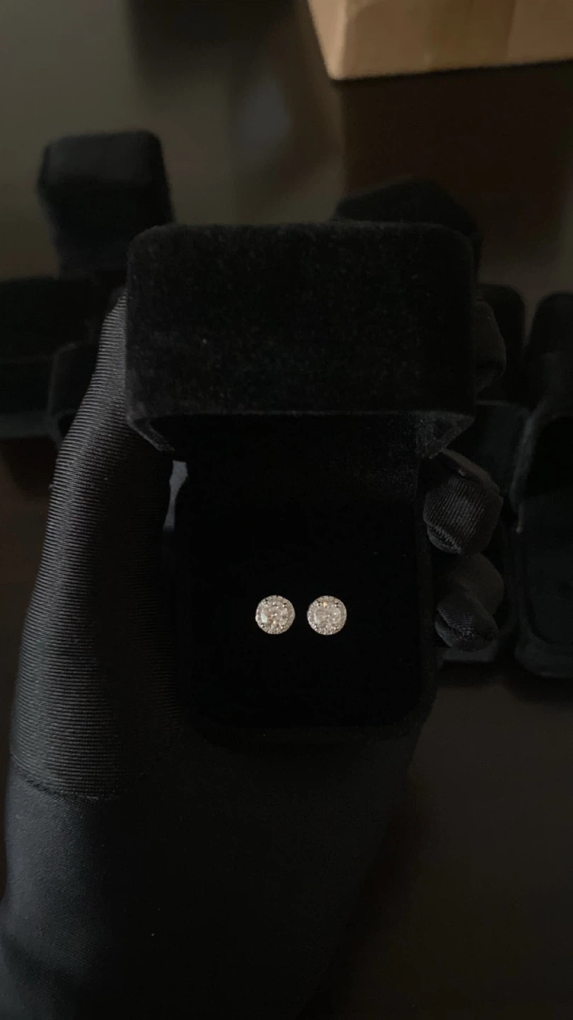 Certified VVS1 Stud Earrings -Sterling💎 - photo 4