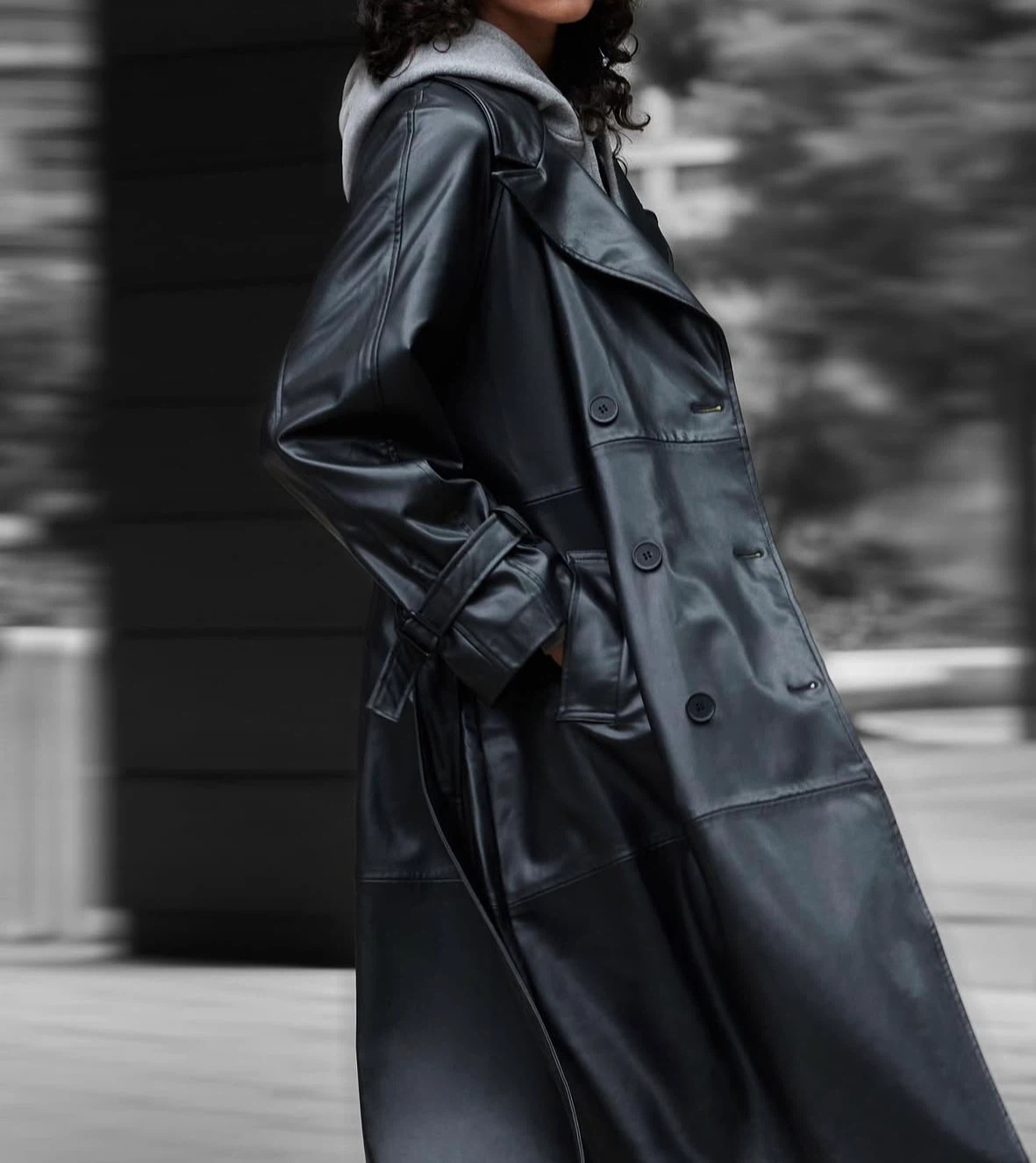 Leather Trench Coat