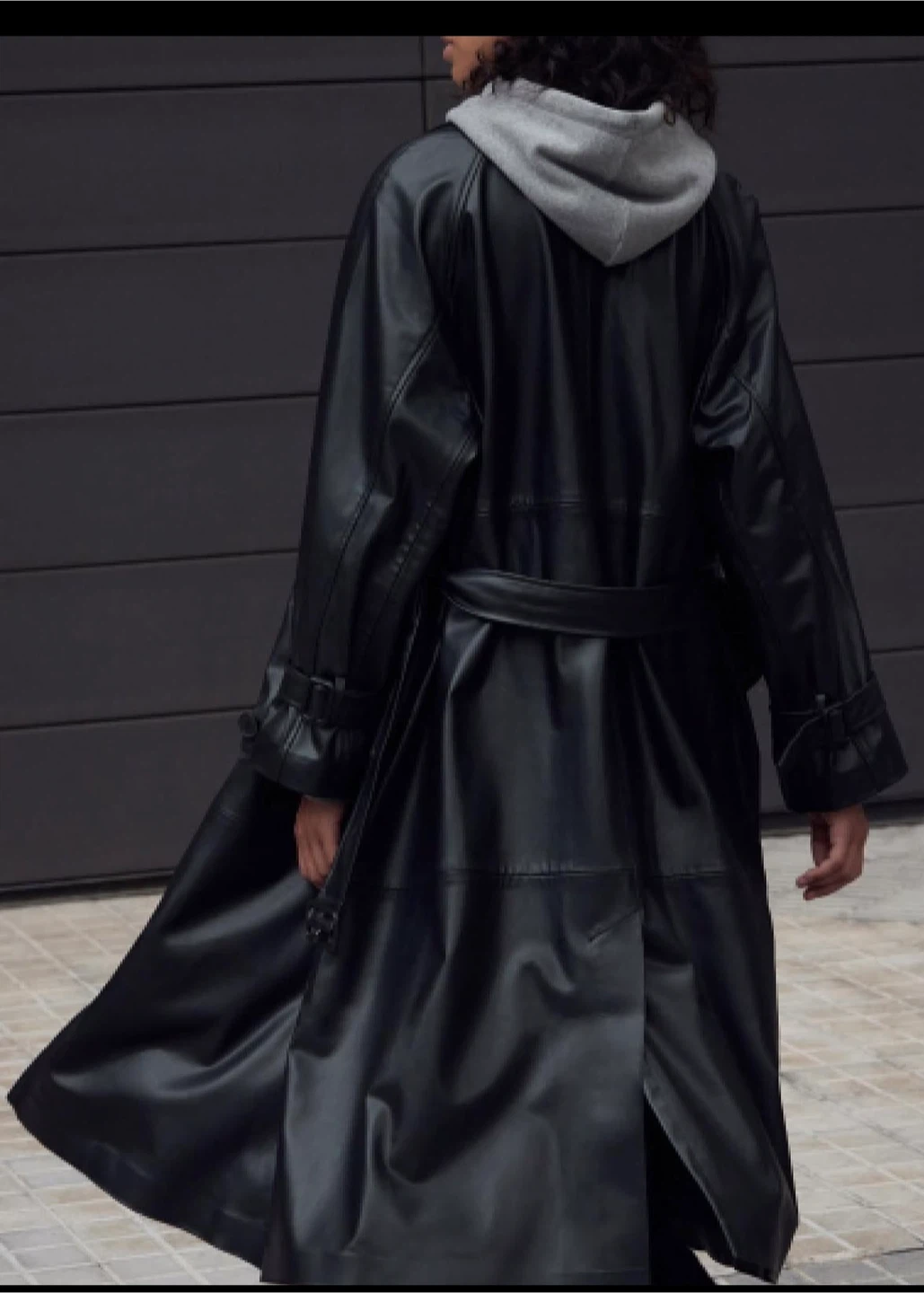 Leather Trench Coat - photo 3