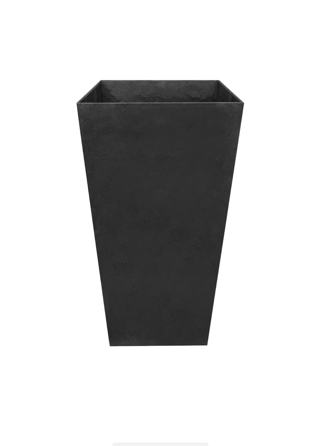 2 Black Tapered Square Planter
