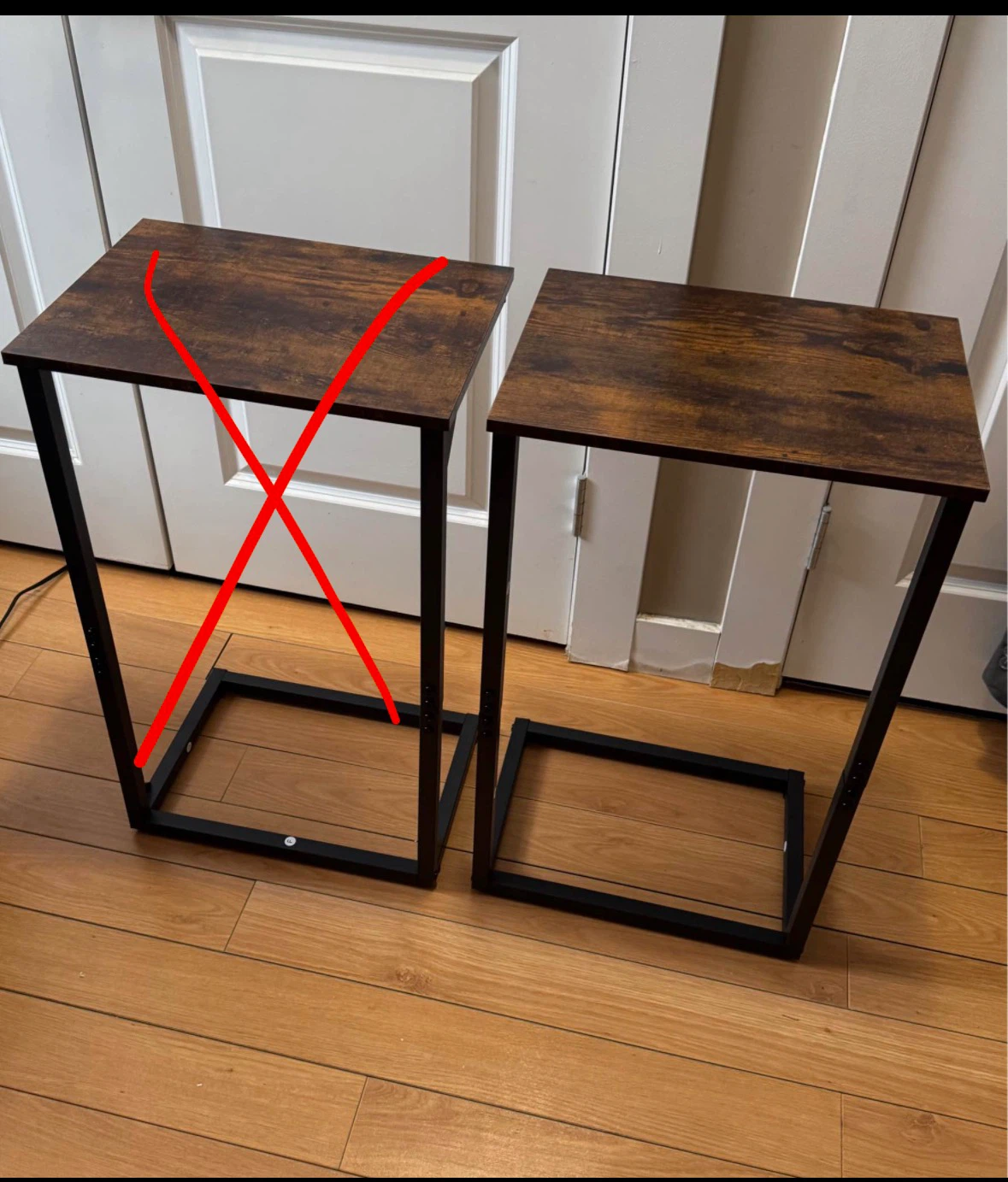 *NEW* Brown C-Table Side Table End Table for laptop bedside