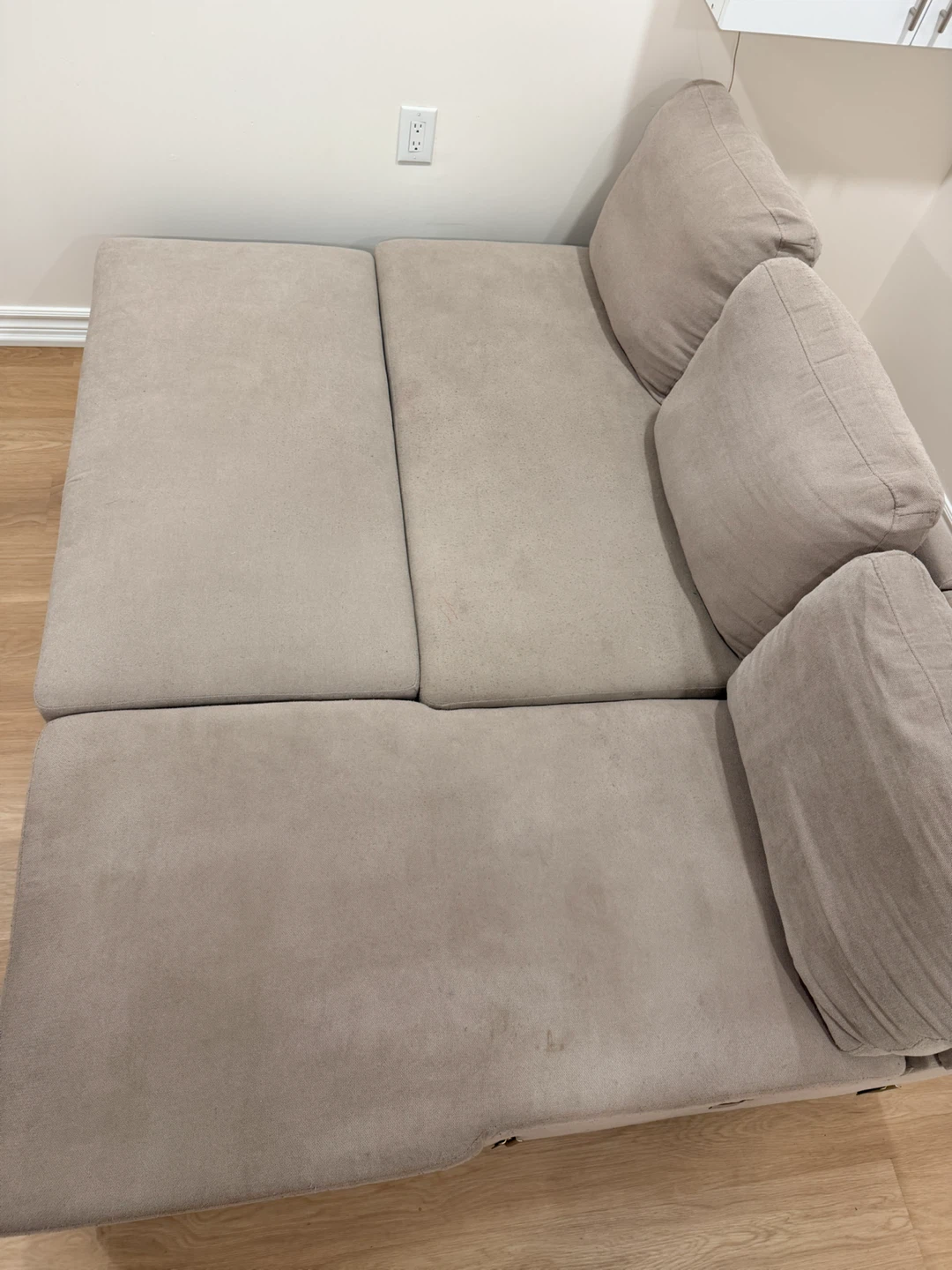 Sectional Pullout Sofa with Storage