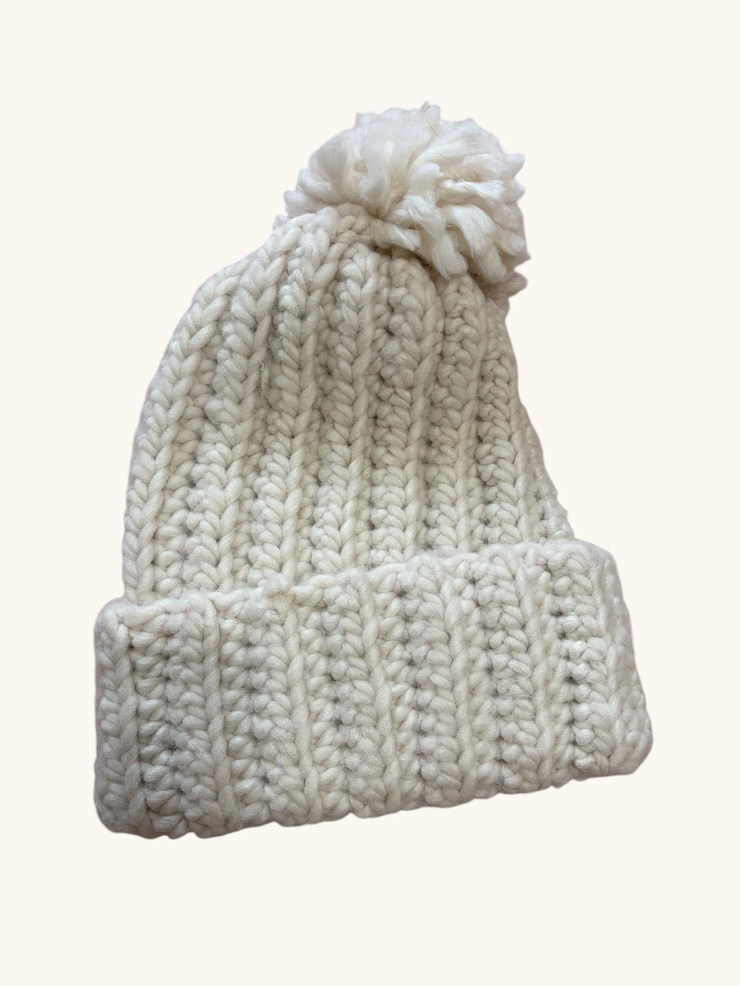 Checkerboard Knit Beanie