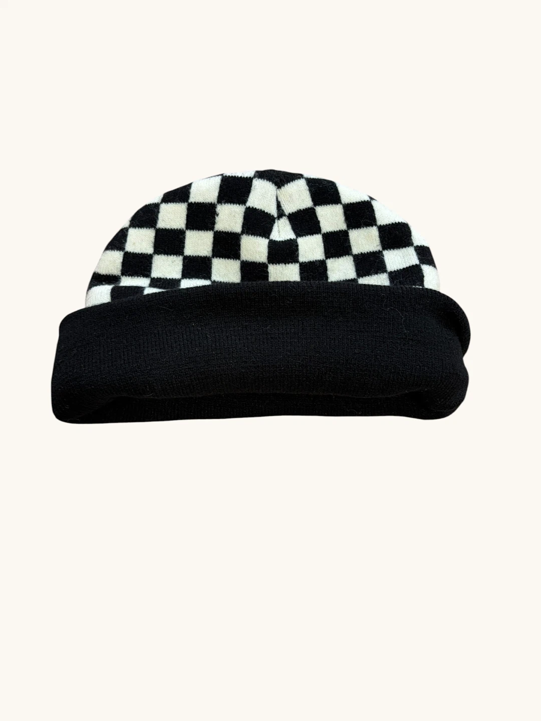 Checkerboard Knit Beanie - photo 4