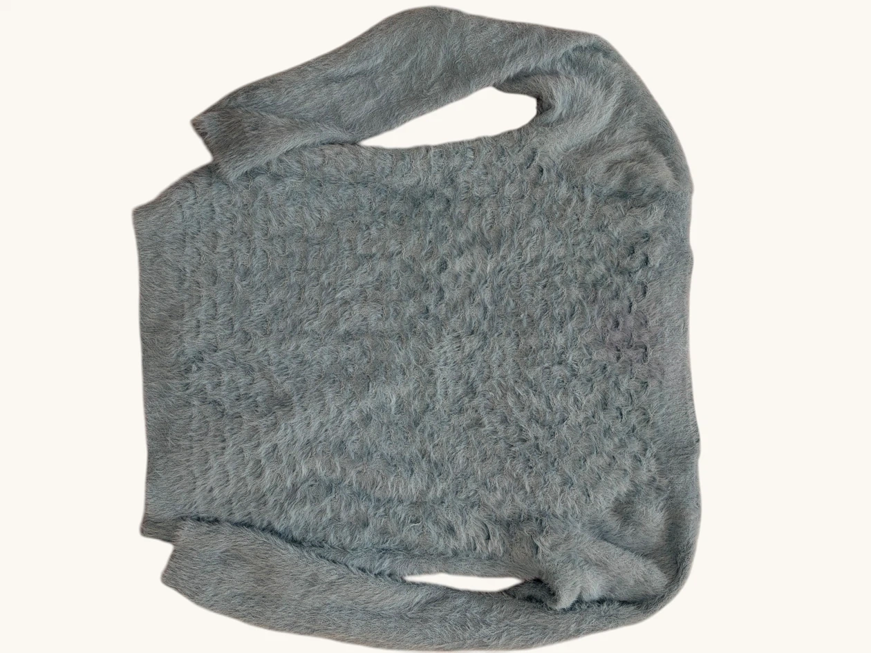 Light Blue Fuzzy Sweater - photo 2
