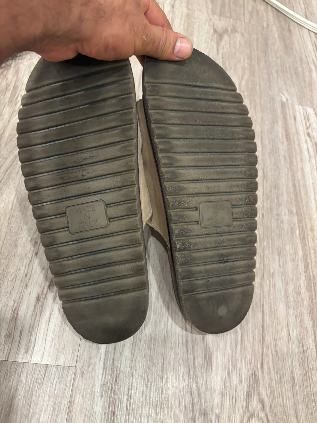 Tan Leather Double Strap Sandals Italy - photo 2