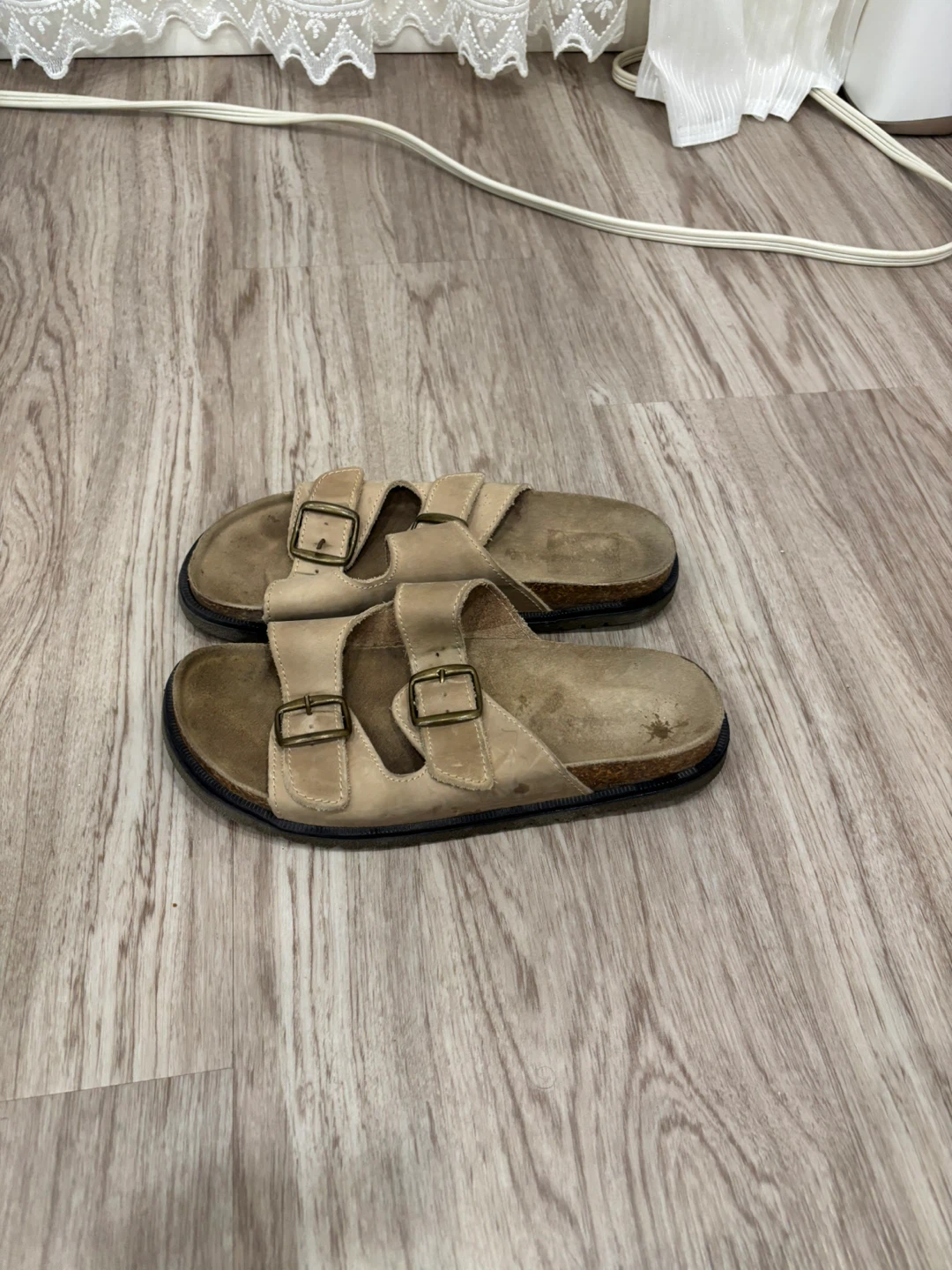 Tan Leather Double Strap Sandals Italy - photo 4