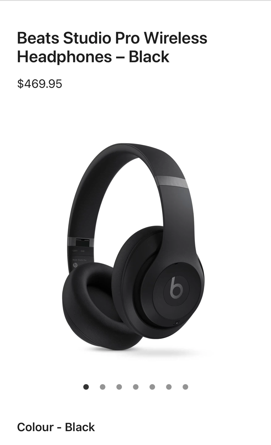 Beats Studio Pro Wireless Headphones - Black