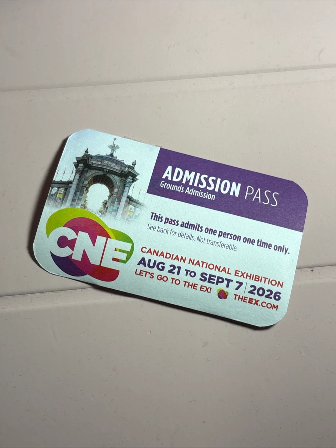 CNE Admission Pass w free child pass