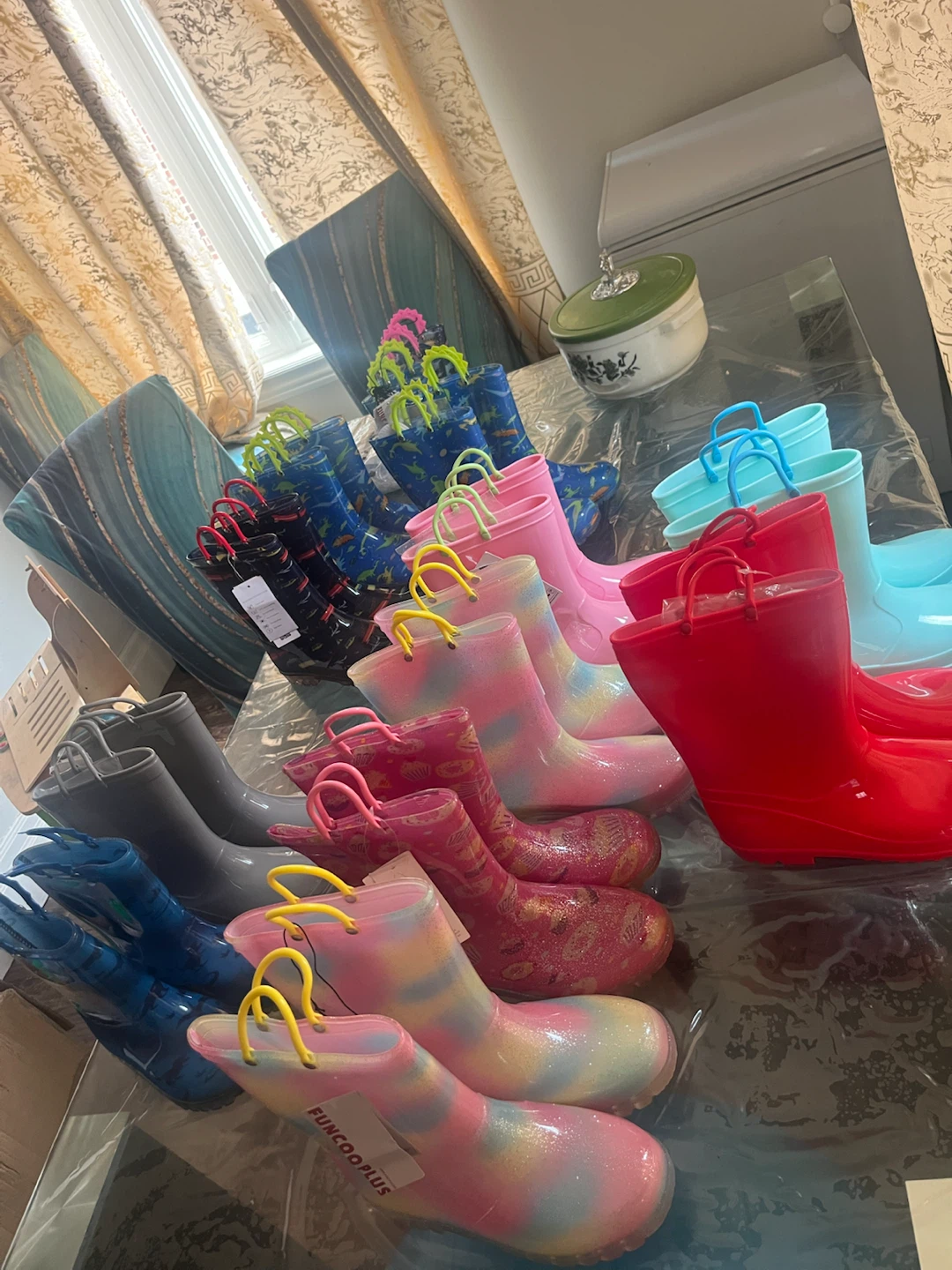 Girls' Glitter Rain Boots with Lights - photo 5