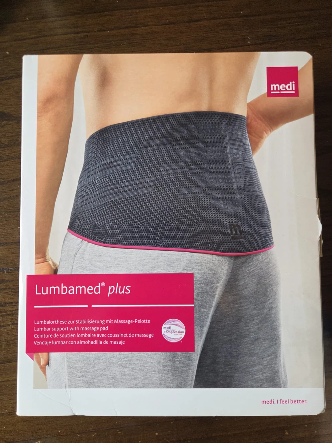 Medi Lumbamed Plus Lumbar Support with Massage Pad
