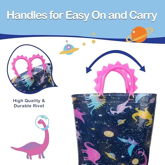 Kids Dinosaur Light-Up Rain Boots - photo 4