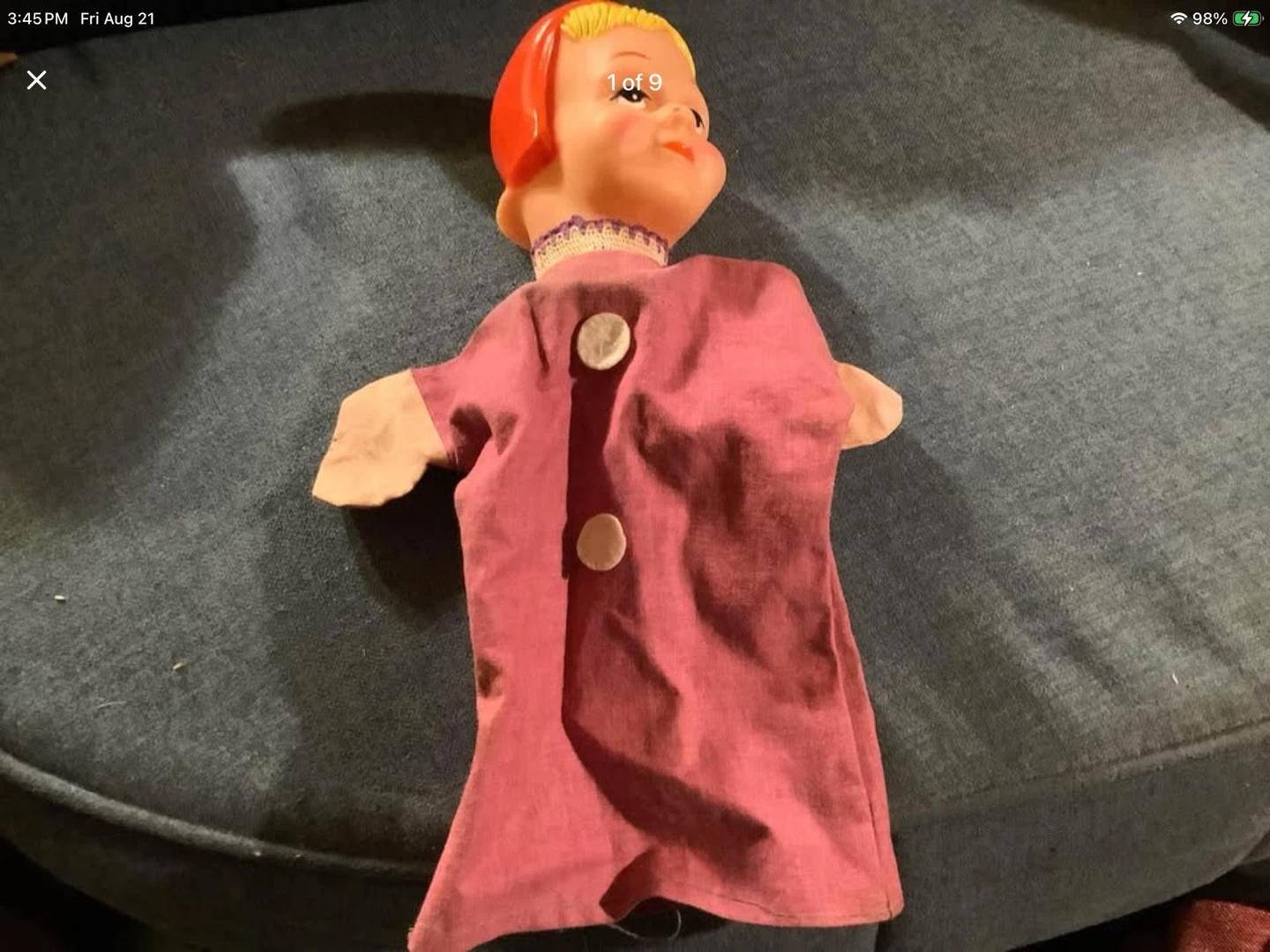 #6 Three Vintage Hand Puppets 🐞