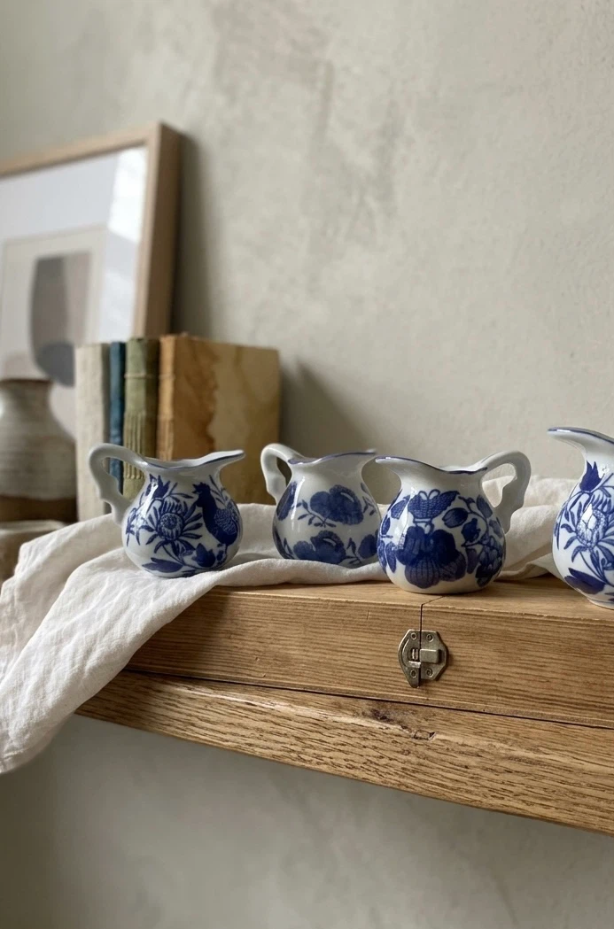 Ceramic Pot Creamers-Set of 4